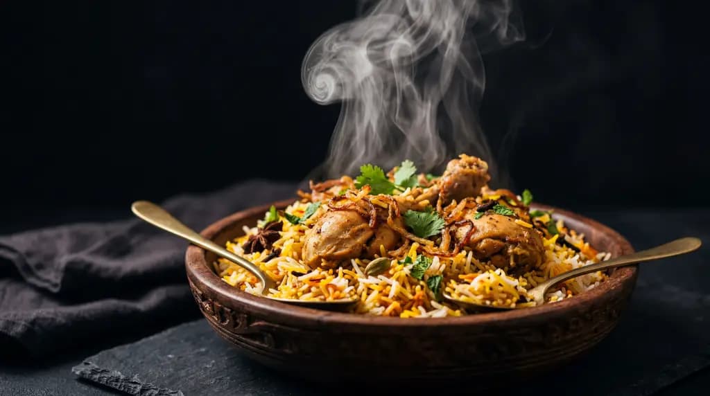 Biriyani — Menu Hero - Food & Beverage · Menu photography by Rahul Chanda